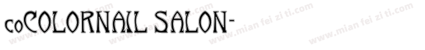 coCOLORNAIL SALON字体转换